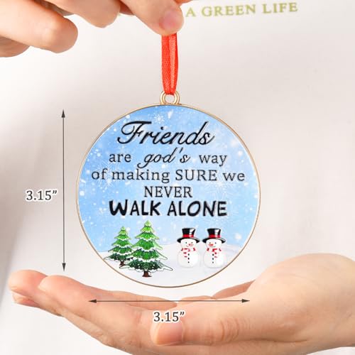 Friends Christmas Ornament 2026 - Meaningful Friendship Gift for Women - Variation of Friends