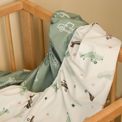 GLLQUEN Baby Bassinet Sheets 2-Pack - Beyond the Horizon