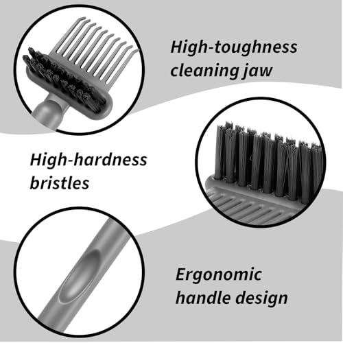 Yuanchu 2-in-1 Hair Brush Cleaner Tool - Dual-Sided Grey Comb