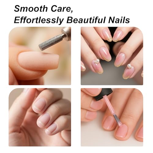 Nail Drill Bit and Sanding Band Set - 3/32" Stainless Steel Manicure Kit