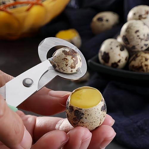 LIUSM Green Quail Egg Cutter Shears - 2 Pack Kitchen Tool