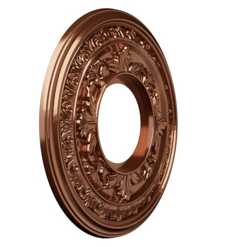 Ekena Millwork 10" PVC Ceiling Medallion - Dark Bronze Finish
