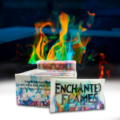 Enchanted Flames Fire Color Changing Packets, 12 Count for Campfires & Fire Pits