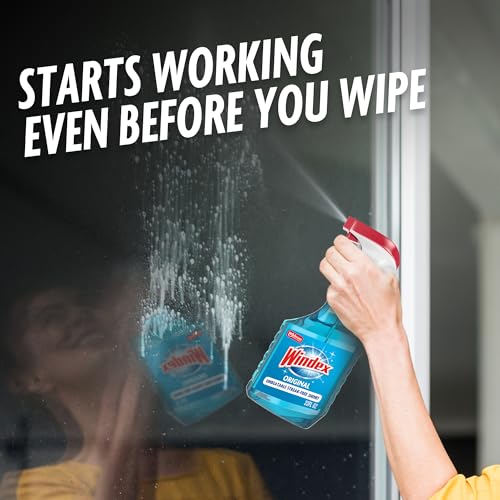 Windex Original Blue Glass Cleaner Spray - 23 Oz Streak-Free Shine