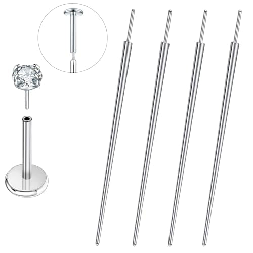 G23 Titanium Threadless Piercing Taper Insertion Tool 4-Piece Kit 16G 18G
