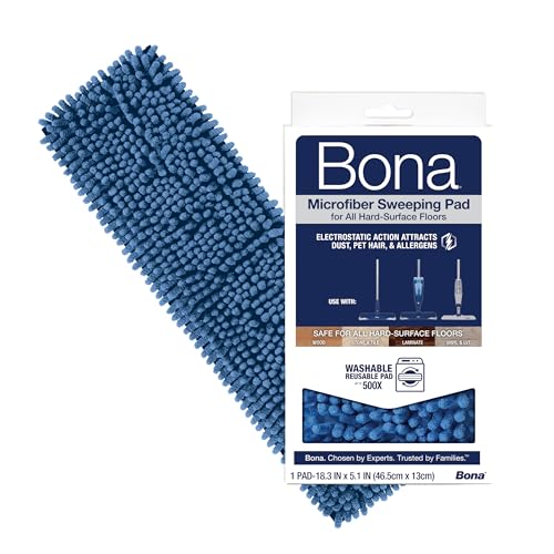 Bona Microfiber Sweeping Pad for Multi-Surface Floors - Reusable