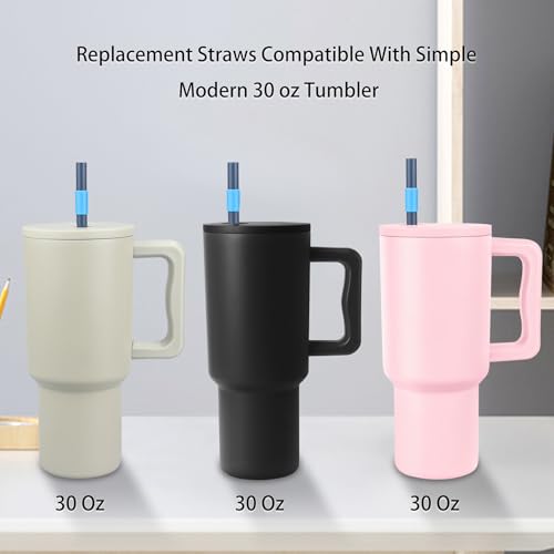 Replacement Straws for Simple Modern 30oz Tumbler - Pack of 6
