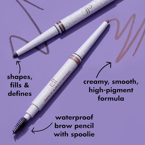 e.l.f. Instant Lift Waterproof Eyebrow Pencil, Deep Brown