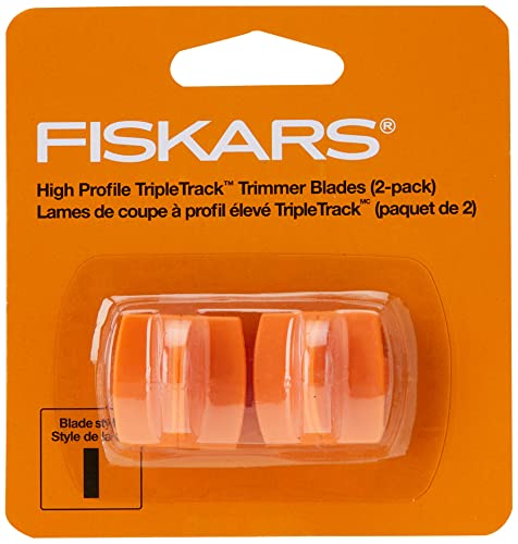 Fiskars Replacement Steel Blade Carriage for 12" Trimmer - Pack of 2