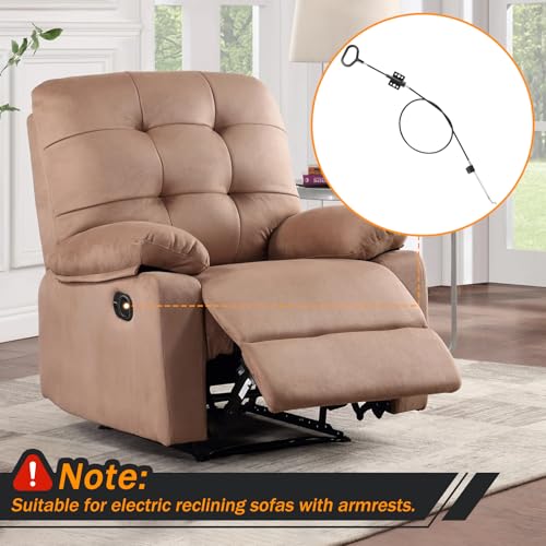 Recliner Cable Replacement - 2 Pack D-Ring Pull Handle for Sofa