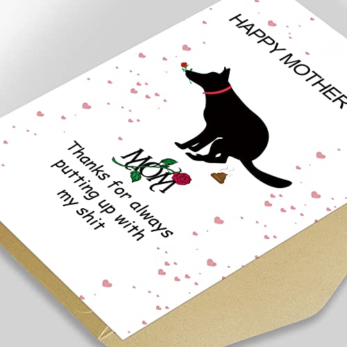 Funny Mother's Day Card for Dog Moms | Snarky Greeting Card