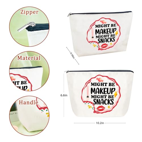 Funny Cosmetic Snack Bag Linen Travel Makeup Pouch Friendship Gift
