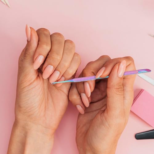 Dual Ended Stainless Steel Cuticle Pusher and Nail Cleaner Tool, 2 Pcs