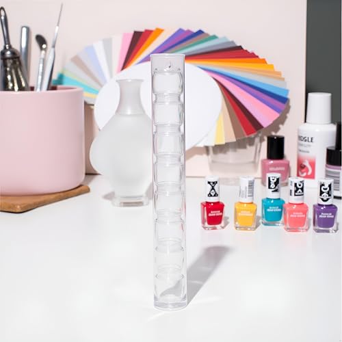 Acrylic Nail Art Brush Holder Transparent Stand for 5 Pens