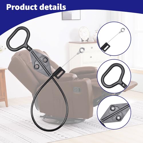 22-Inch Recliner Release Cable for Lazyboy Sofa - O-Shaped D-Ring