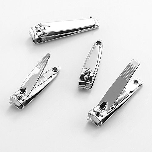 QLL 4 Pcs Professional Stainless Steel Nail Clippers Set with Nail File