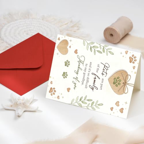 Pet Sympathy Card for Loss of Dog or Cat - Haskerty BK-051