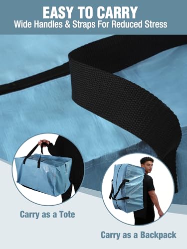 WORKPRO 8 Pack Heavy-Duty Moving Storage Bags with Straps