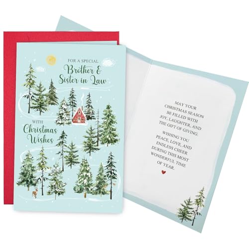 Ogeby Christmas Card for Brother & Sister-in-Law - Forest Scene