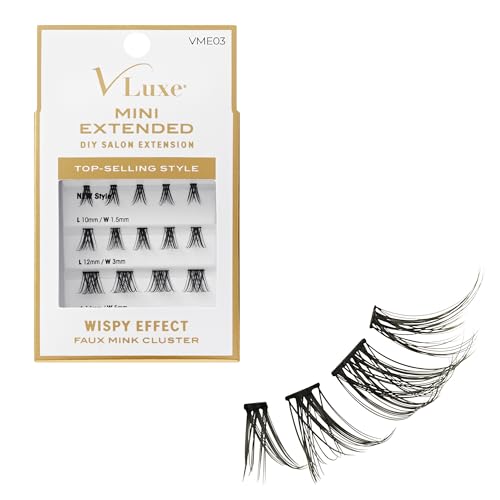 i•ENVY VLuxe Faux Mink Lash Clusters 10-14mm DIY Extended False Eyelashes