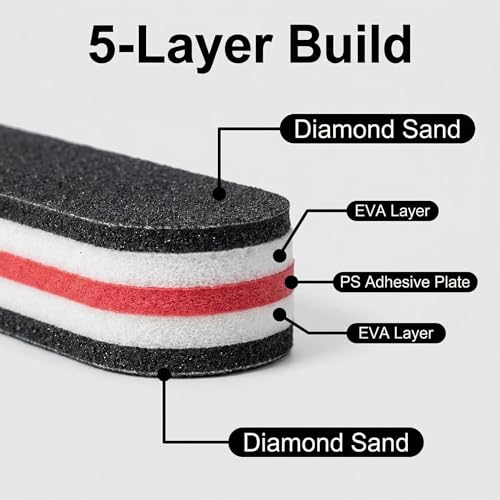 SYBL 12-Pack Mini Black Nail Files and Emery Boards, Double-Sided Washable