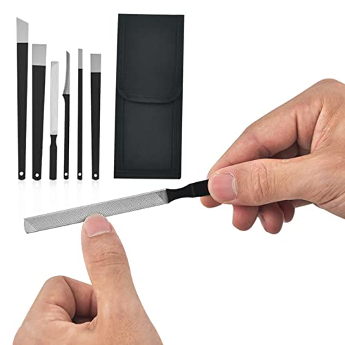 Woerma 6-Piece Professional Pedicure Knife Set with Storage Bag