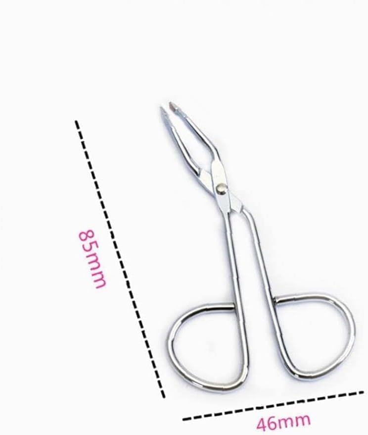 Stainless Steel Scissor Eyebrow Tweezers Slant Tip 2-Pack