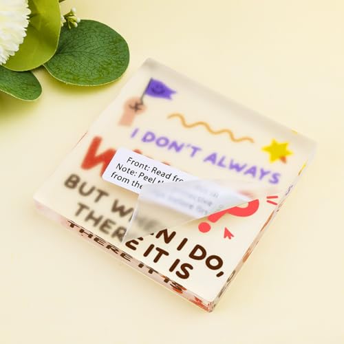 Funny Acrylic Desk Decor Sign - 'I Don't Always Whoop' Office Gift