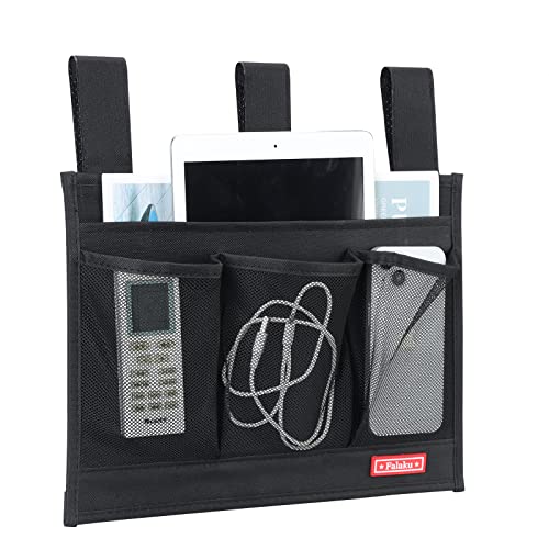 Falaku Hanging Bedside Caddy - 4-Pocket Bedside Organizer for Bed Rails