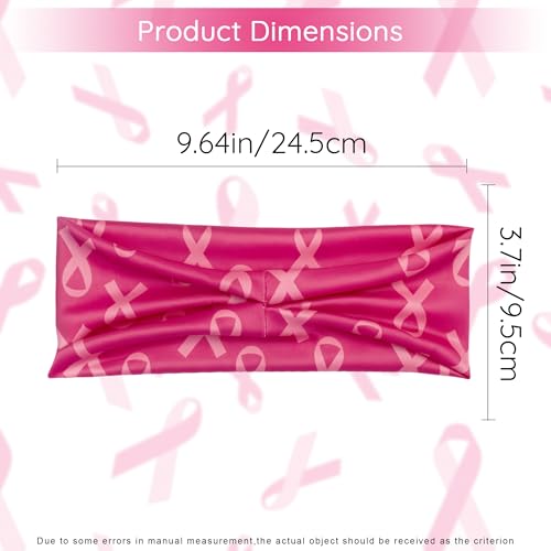 Breast Cancer Awareness Headbands Pink Ribbon Hair Accessories