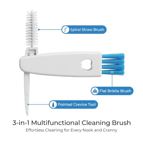 3 in 1 Cup Lid Gap Cleaning Brush Set - Multifunctional Bottle Brush