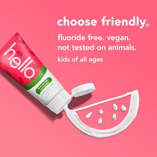 hello Kids Fluoride Free Toothpaste, Fresh Watermelon, 4.2 oz