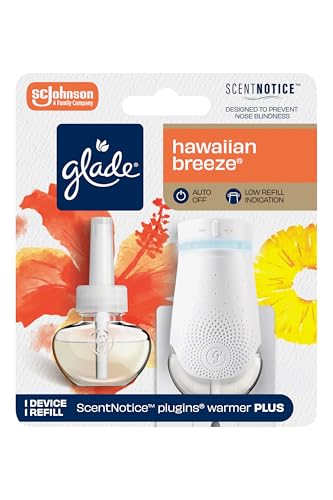 Glade PlugIn Plus Hawaiian Breeze Air Freshener Starter Kit - 0.67 Fl Oz (Pack of 1)