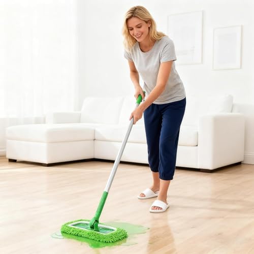 6 Reusable Microfiber Mop Pads for Swiffer Sweeper - Washable Chenille Refills