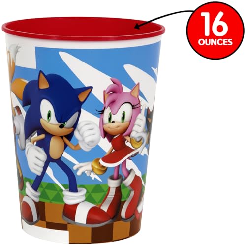 Sonic the Hedgehog Stadium Cup, 16 oz - Durable & Fun Drinkware