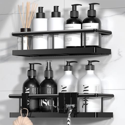 YASONIC 2 Pack Waterproof Adhesive Strips for Shower Caddies & Wall Storage