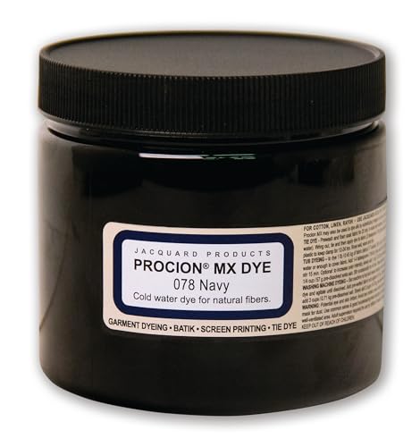 Jacquard Procion MX Fiber Reactive Tie Dye Powder - Navy Blue, 8oz Jar