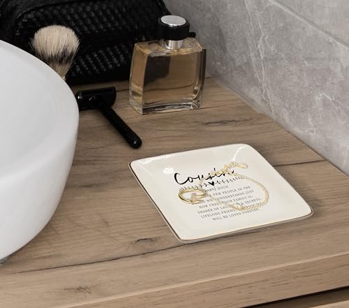 Ceramic Jewelry Tray for Cousins - Perfect Gift for Women