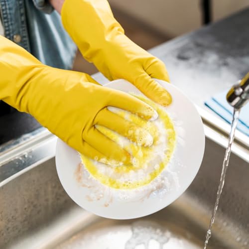 Minkissy 4-Pack Microfiber Lemon Dish Cloths - Super Absorbent Kitchen Scrubber