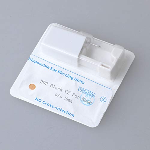 Silver Angel Disposable Nose Piercing Kit with Hypoallergenic Studs