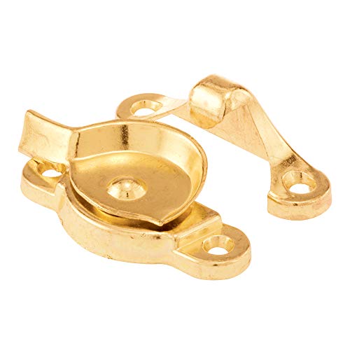 Brass Sash Lock for Windows - 1-15/16 & 1-7/8 Inch Hole Centers, Diecast Zinc, Single Pack