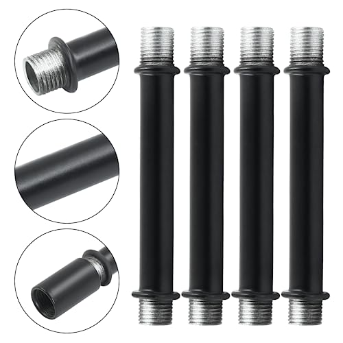 BokWin 4-Pack M10 Black Lamp Extension Rods, 3.15" Length