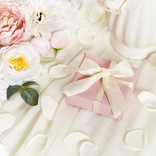 400PCS White Silk Rose Petals - Artificial Flower Petals for Weddings & Romantic Occasions