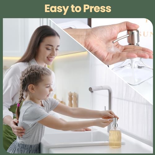 Stainless Steel Soap Dispenser Pump Replacement - 4PCS, 28/400
