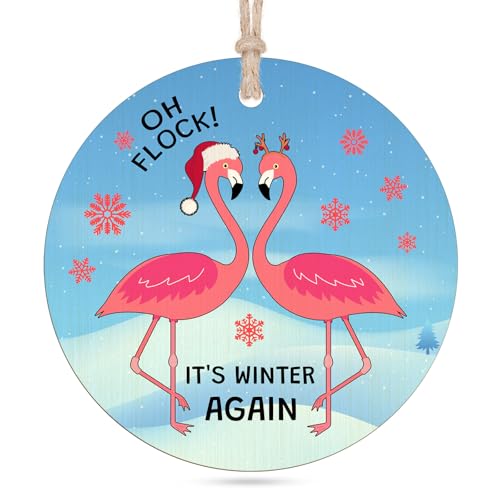 Flamingo Christmas Ornament - Inspirational Gift for Women & Kids