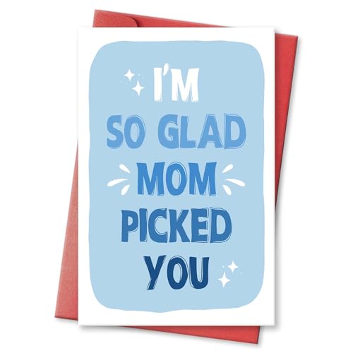 Heartfelt Father's Day Card for Stepdad with Red Envelope