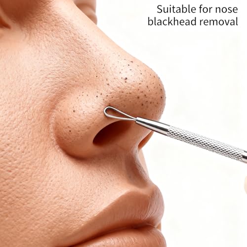 Blackhead Remover Tool 4 Pcs Stainless Steel Pimple Acne Extractor