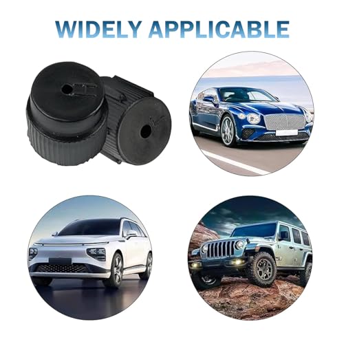 10PCS Car AC System Inflation Port Covers - Durable ABS Seals
