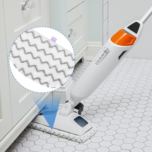 Tidy Monster 4-Pack Microfiber Scrubbing Steam Mop Pads for Bissell PowerFresh