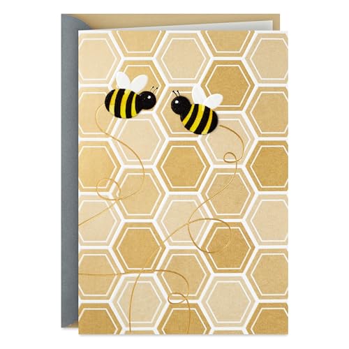 Hallmark Anniversary Card - Sweetest Things in Life Honeycomb Design